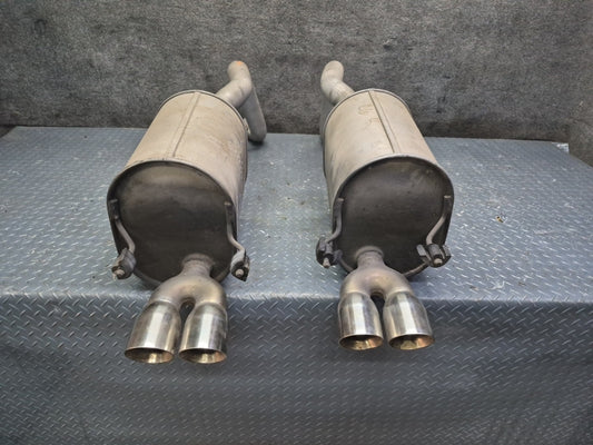 05-08 Chevrolet Corvette C6 LS2 Set of 2 Rear Left & Right Exhaust Muffler OEM