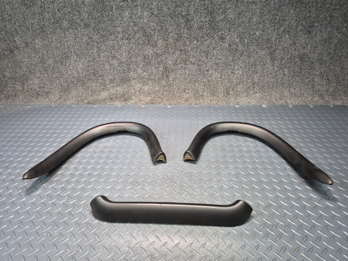 1997-2004 Porsche Boxster 986 Convertible Roll Bar Trim Pad Cover Set of 3