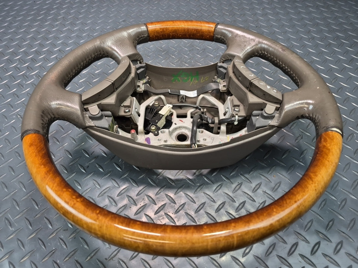 2003-2009 Lexus UZJ120L GX470 Leather Wood Steering W/ Controls