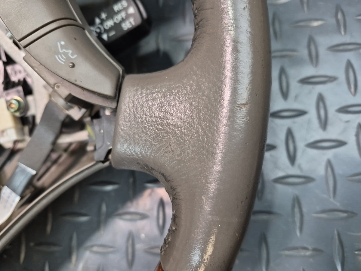 2003-2009 Lexus UZJ120L GX470 Leather Wood Steering W/ Controls