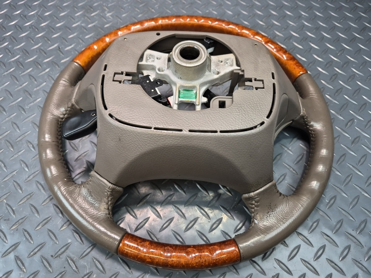2003-2009 Lexus UZJ120L GX470 Leather Wood Steering W/ Controls