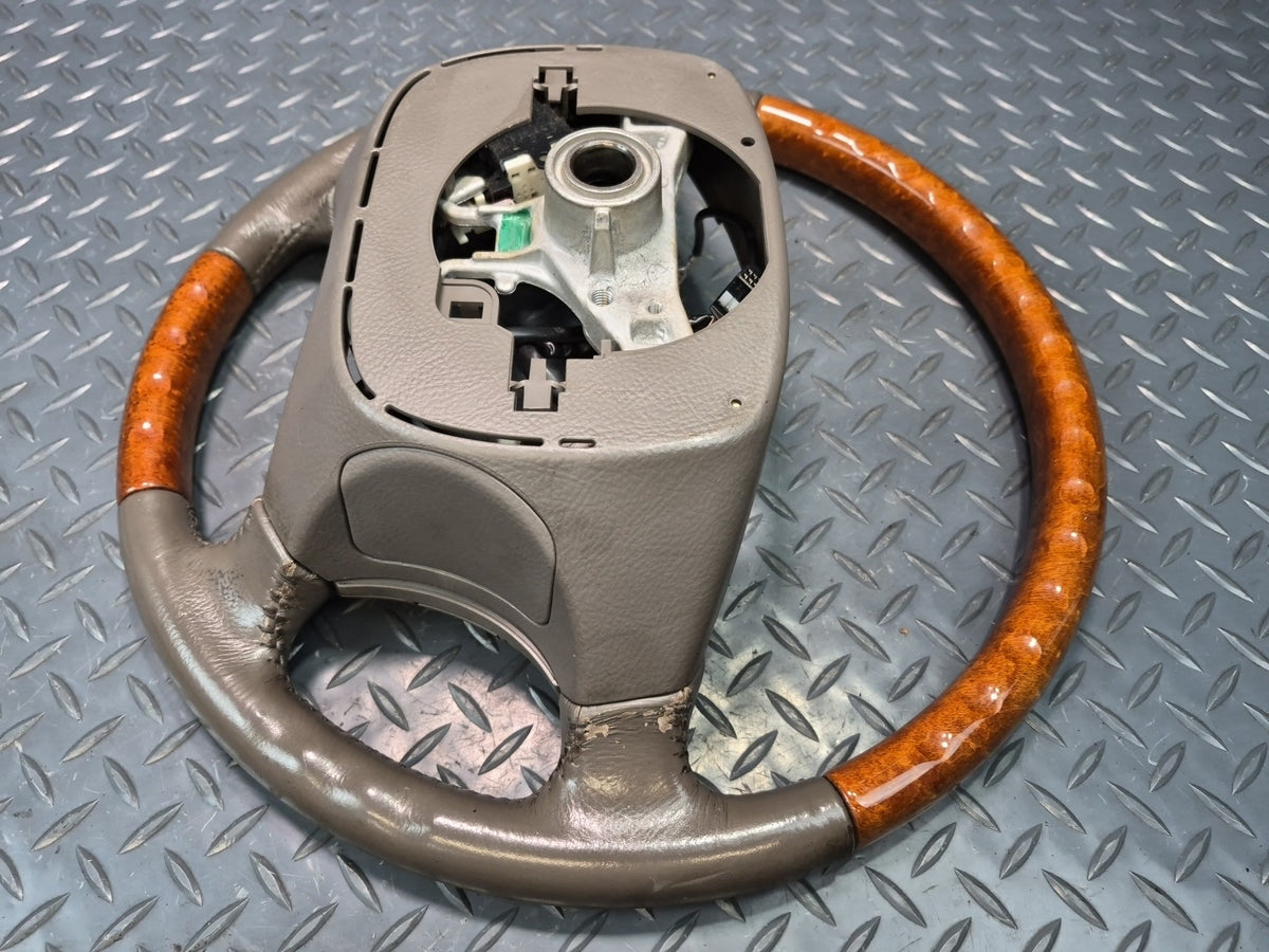 2003-2009 Lexus UZJ120L GX470 Leather Wood Steering W/ Controls