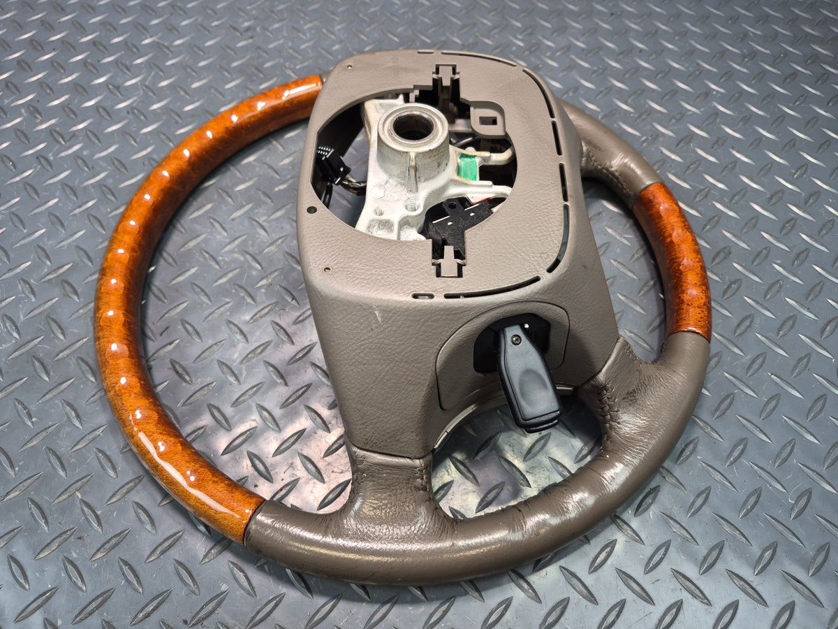 2003-2009 Lexus UZJ120L GX470 Leather Wood Steering W/ Controls