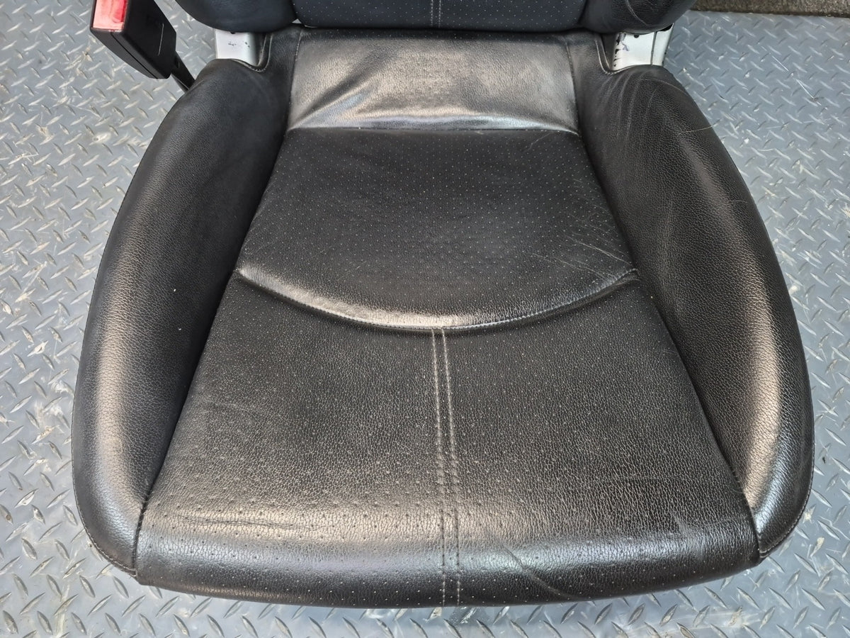 2005-2012 Porsche Boxster 987 Front Left & Right Side Leather Seat Black Set