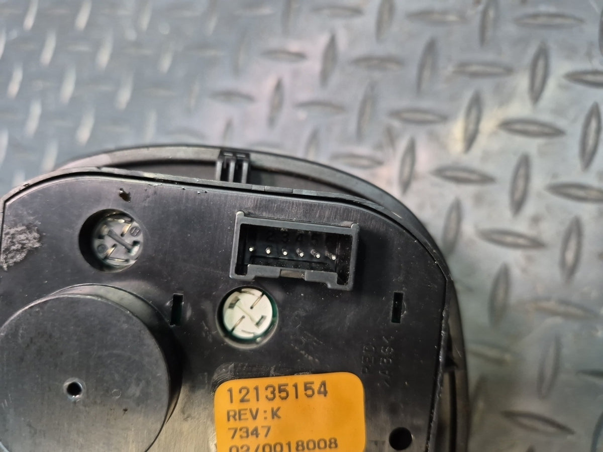 97-00 Chevrolet Corvette C5 Traction Control Switch w Trim Black 12135154 OEM