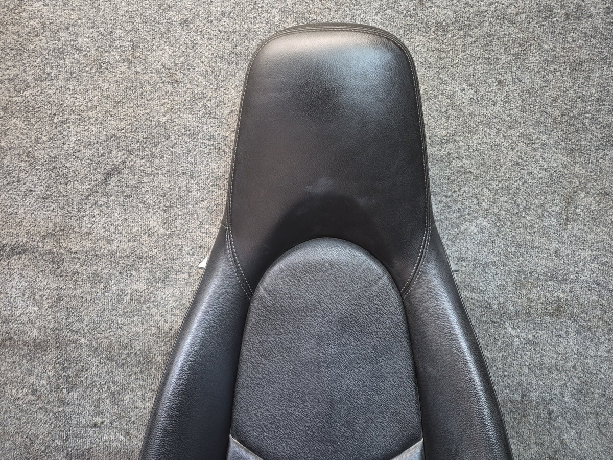 2005-2012 Porsche Boxster 987 Front Left & Right Side Leather Seat Black Set