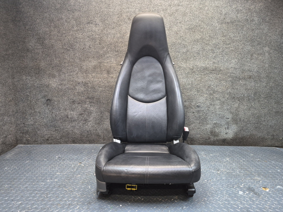 2005-2012 Porsche Boxster 987 Front Left & Right Side Leather Seat Black Set