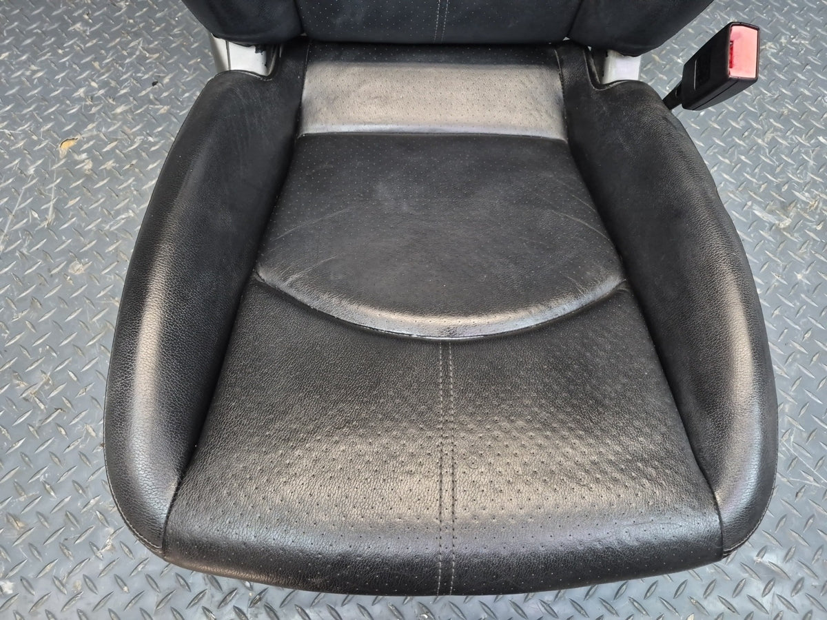 2005-2012 Porsche Boxster 987 Front Left & Right Side Leather Seat Black Set