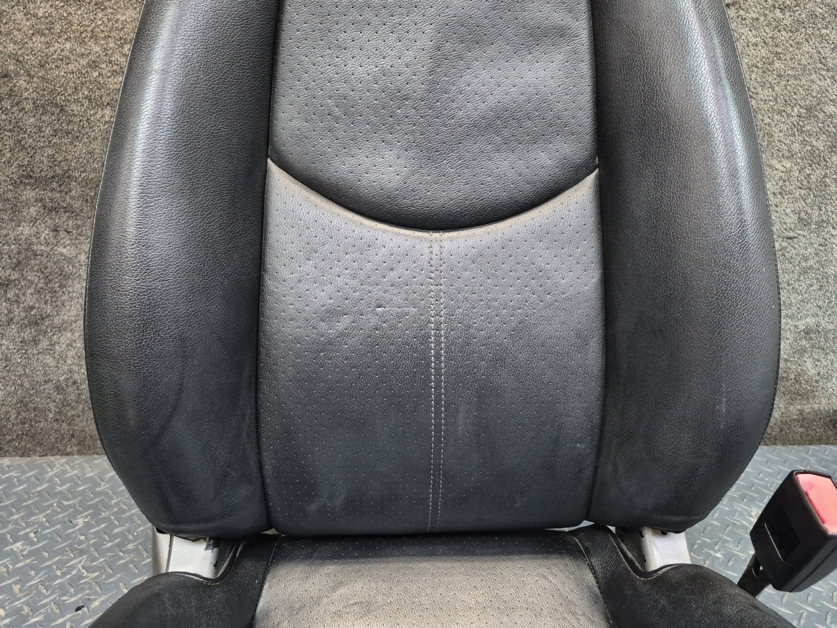 2005-2012 Porsche Boxster 987 Front Left & Right Side Leather Seat Black Set