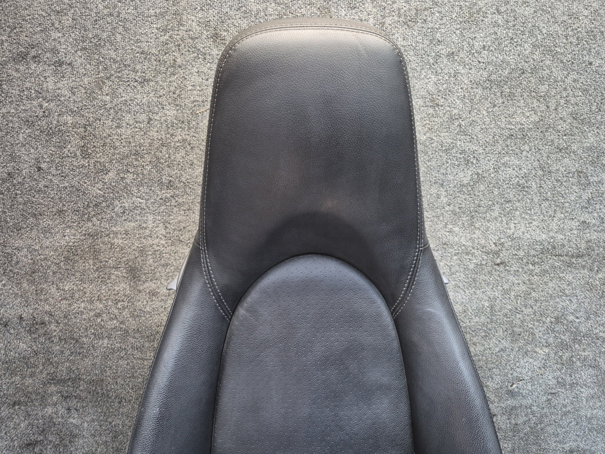 2005-2012 Porsche Boxster 987 Front Left & Right Side Leather Seat Black Set