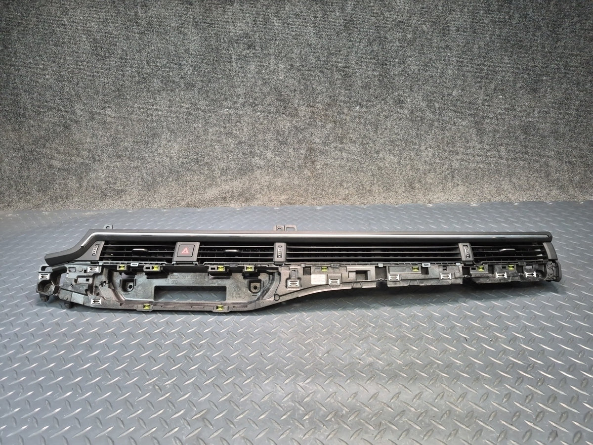 18-25 Audi A4 S4 A5 S5 Front Center Dash A/C Air Vent w Hazard Switch Black OEM
