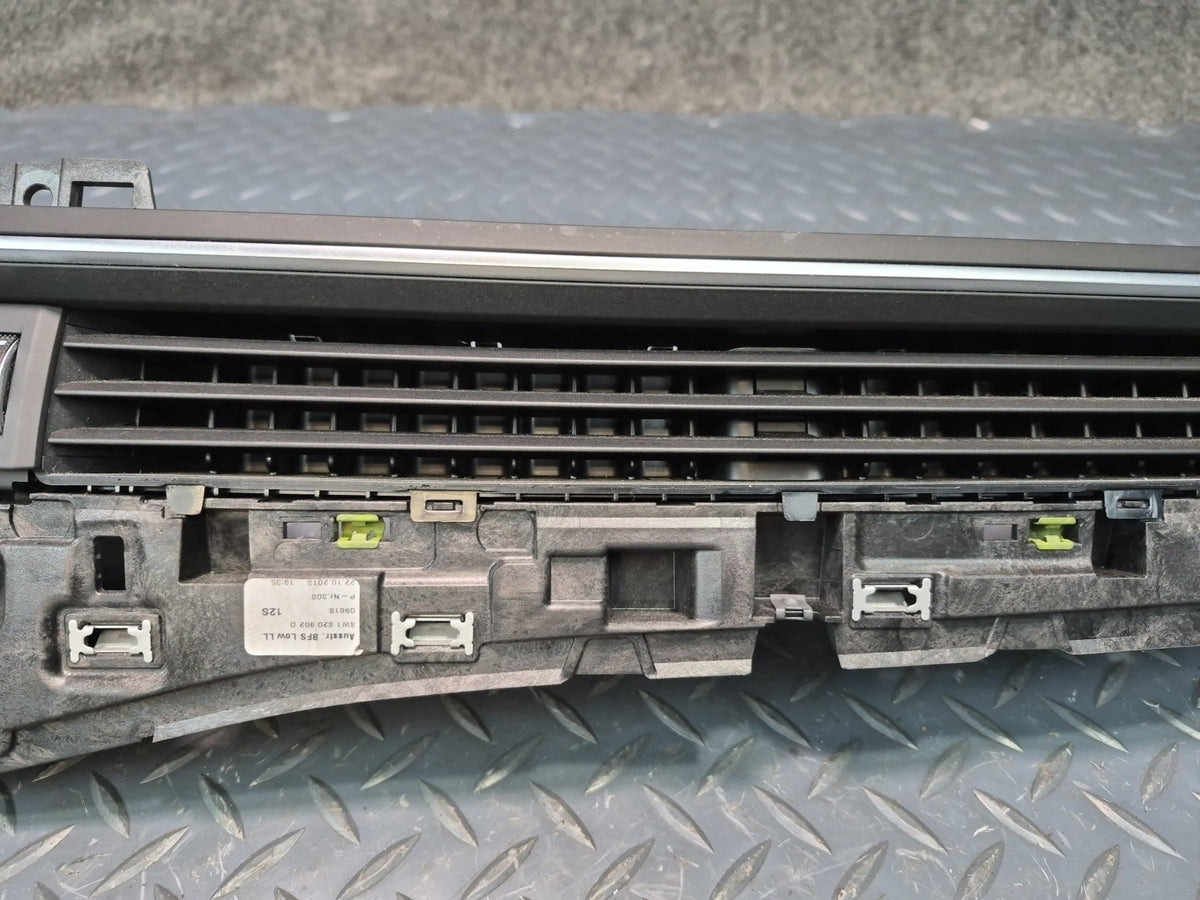 18-25 Audi A4 S4 A5 S5 Front Center Dash A/C Air Vent w Hazard Switch Black OEM