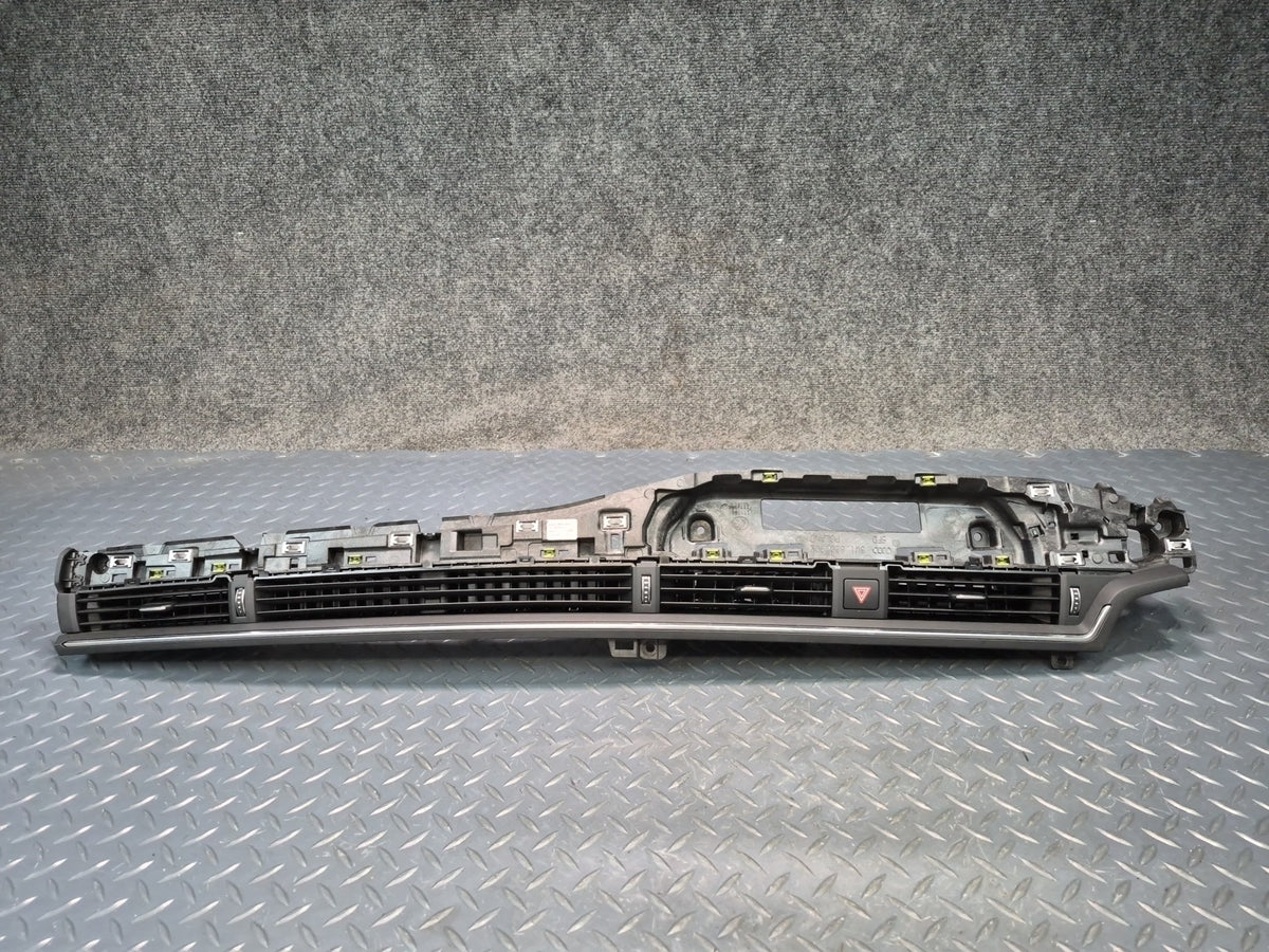 18-25 Audi A4 S4 A5 S5 Front Center Dash A/C Air Vent w Hazard Switch Black OEM