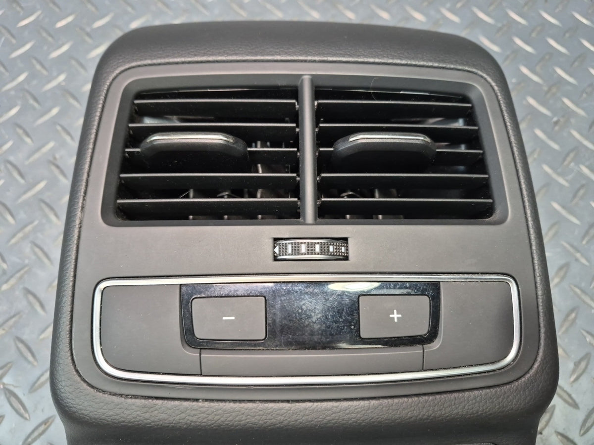17-25 Audi S4 S5 Rear Center Console A/C Heater Air Vent w 12V Socket Black OEM
