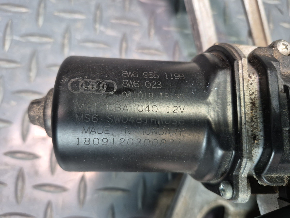 Audi A5 S5 RS5 Front Windshield Wiper Transmission Linkage w Motor 49K OEM