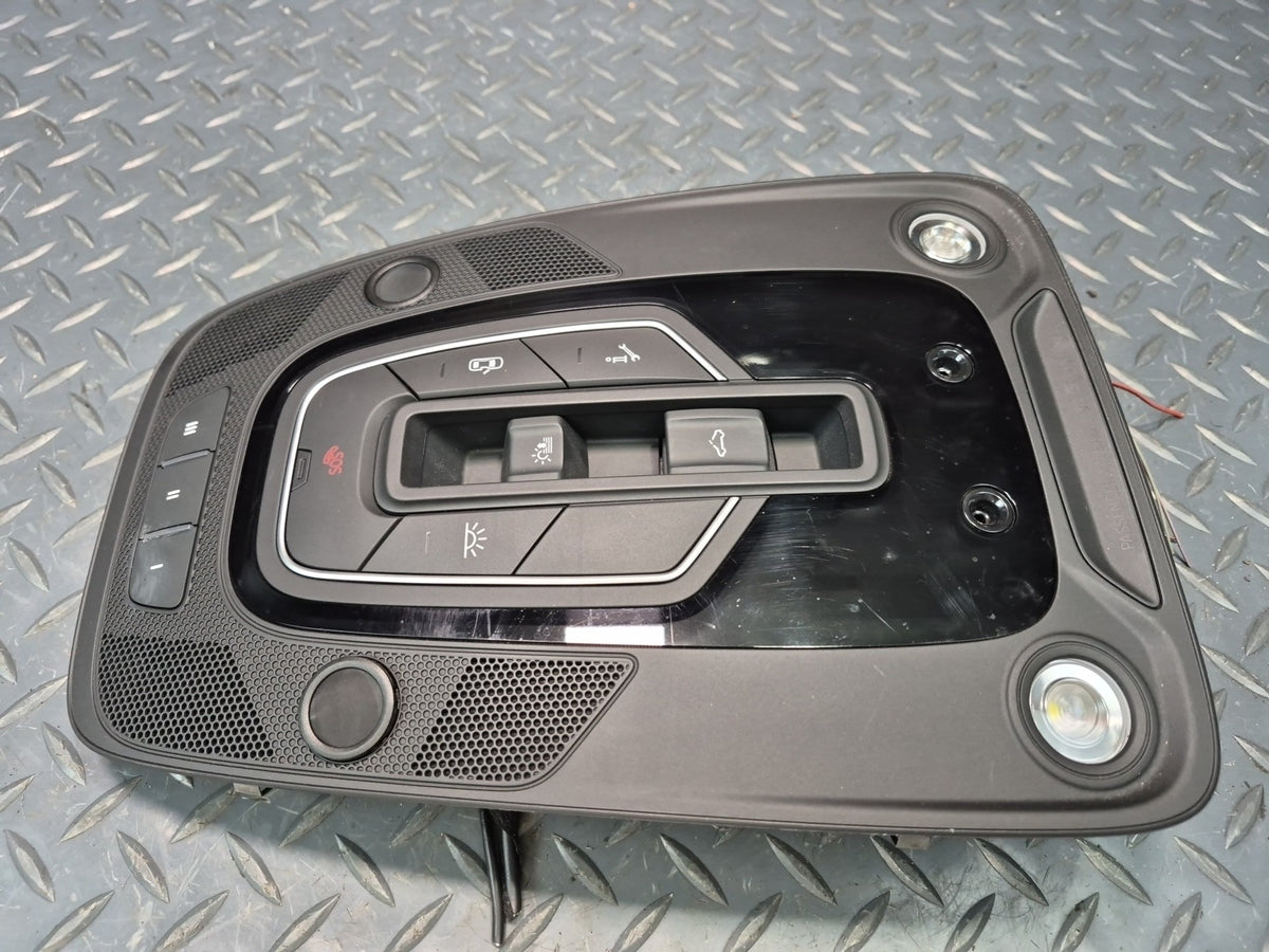17-19 Audi A4 S5 Front Overhead Console Dome Light Lamp Black OEM