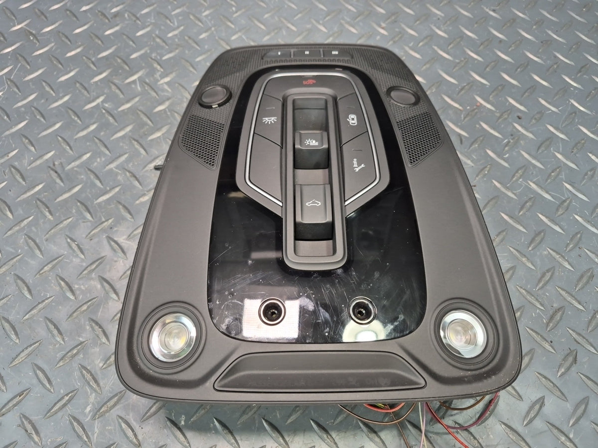 17-19 Audi A4 S5 Front Overhead Console Dome Light Lamp Black OEM