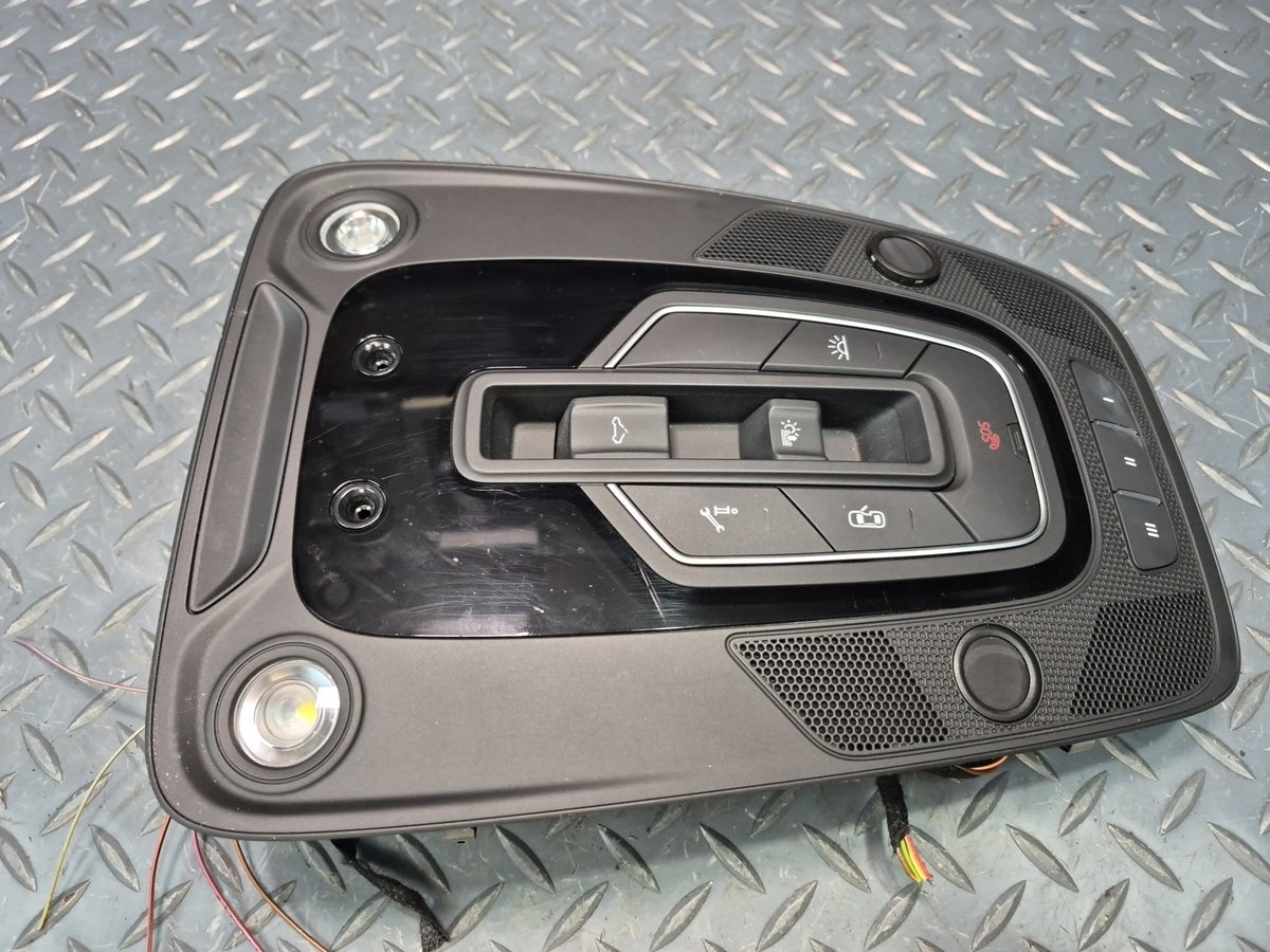 17-19 Audi A4 S5 Front Overhead Console Dome Light Lamp Black OEM