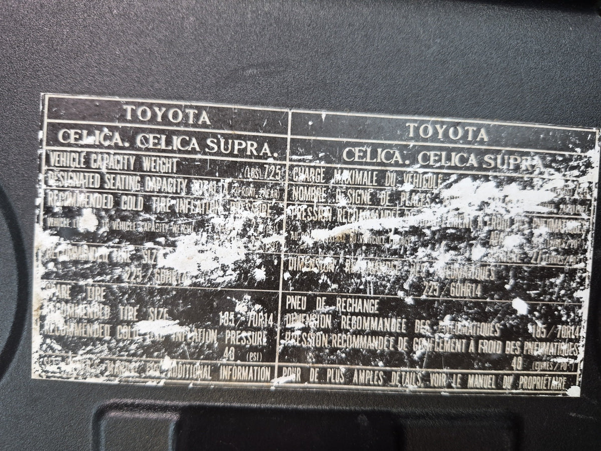 82-85 Toyota Celica RA65 Dash Glove Box Door Lid Cover OEM