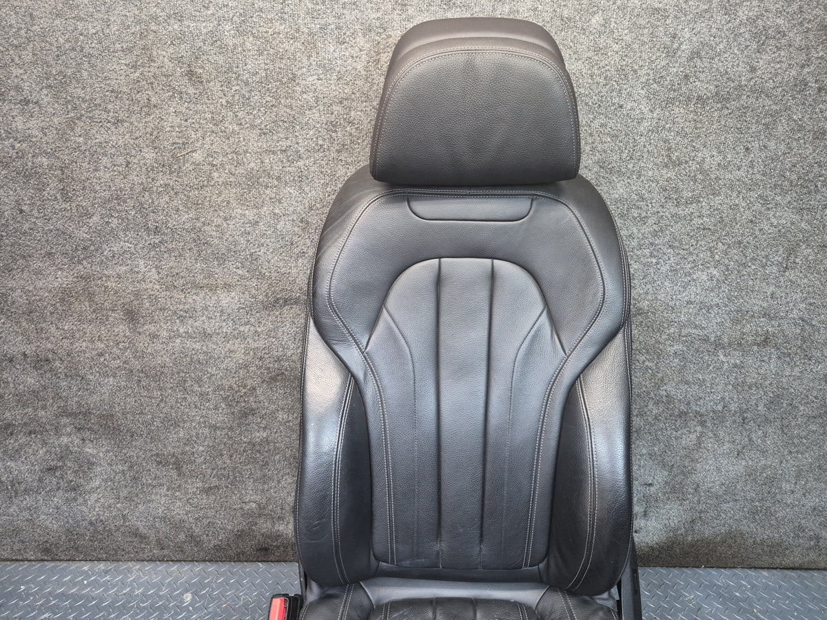 14-18 BMW F15 X5 Front Rear 2ND 3RD ROW Comfort Heated Leather Seat Set 72k