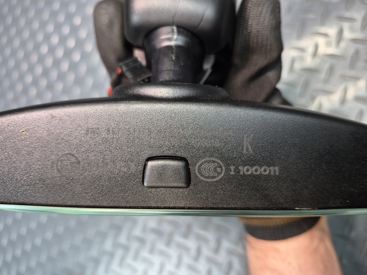 18-23 Audi A5 S5 SQ7 Auto Dim Interior Rear View Mirror w Compass Black OEM