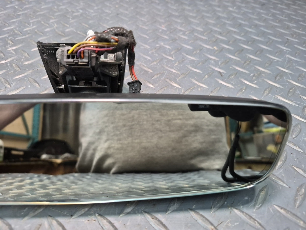 18-23 Audi A5 S5 SQ7 Auto Dim Interior Rear View Mirror w Compass Black OEM