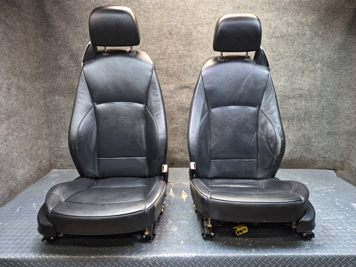 03-04 BMW E85 Z4 Left & Right Sport Memory Heated Leather Seat Black Set OEM