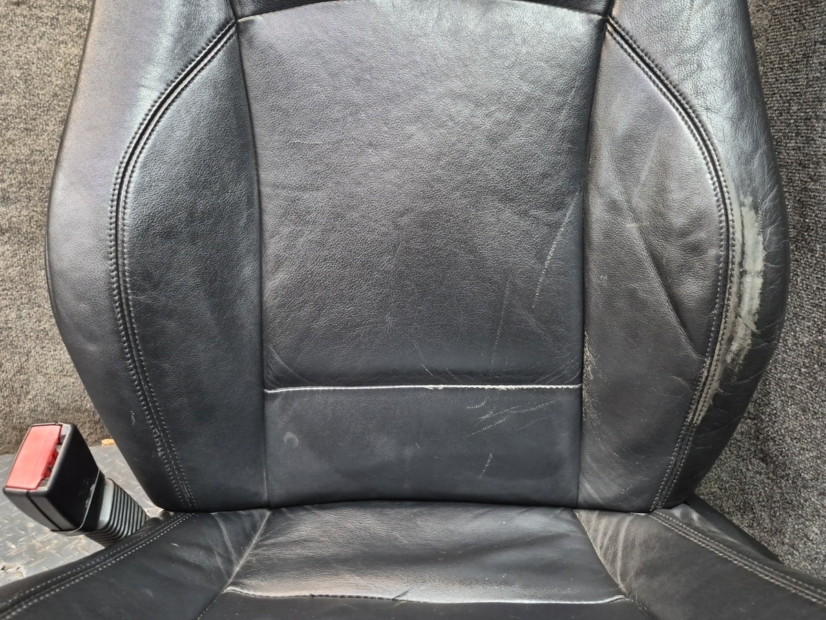 03-04 BMW E85 Z4 Left & Right Sport Memory Heated Leather Seat Black Set OEM
