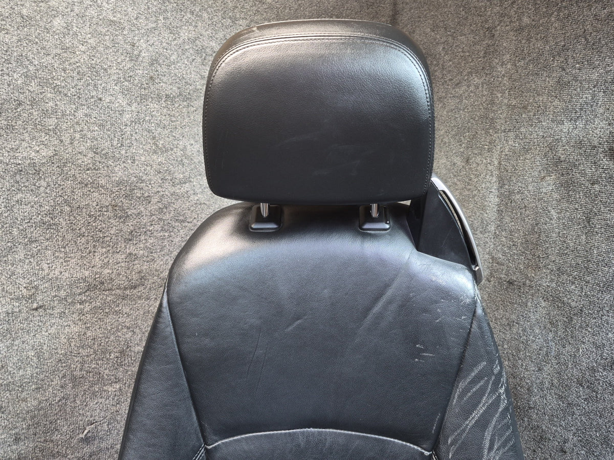03-04 BMW E85 Z4 Left & Right Sport Memory Heated Leather Seat Black Set OEM