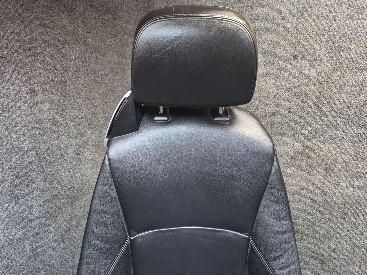 03-04 BMW E85 Z4 Left & Right Sport Memory Heated Leather Seat Black Set OEM