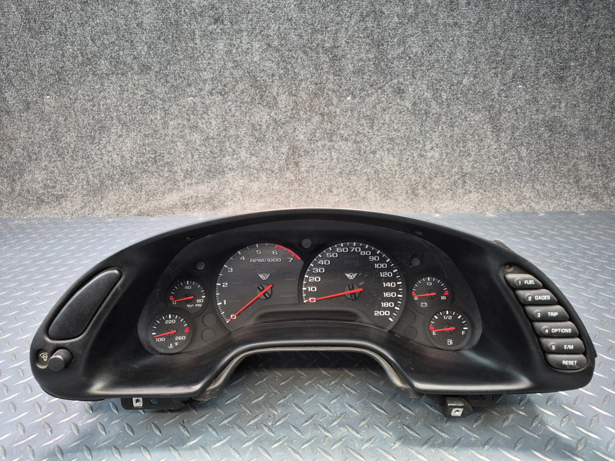 97-98 Chevrolet Corvette C5 Instrument Cluster Gauge Speedometer OEM