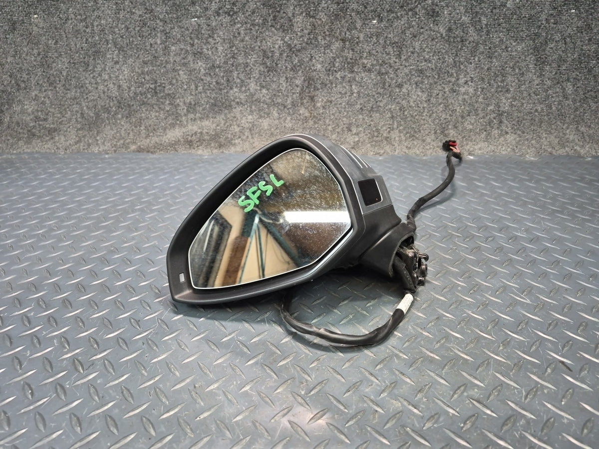 18-25 Audi S5 Sportback Left Exterior Heated Side View Mirror w Blind Spot OEM