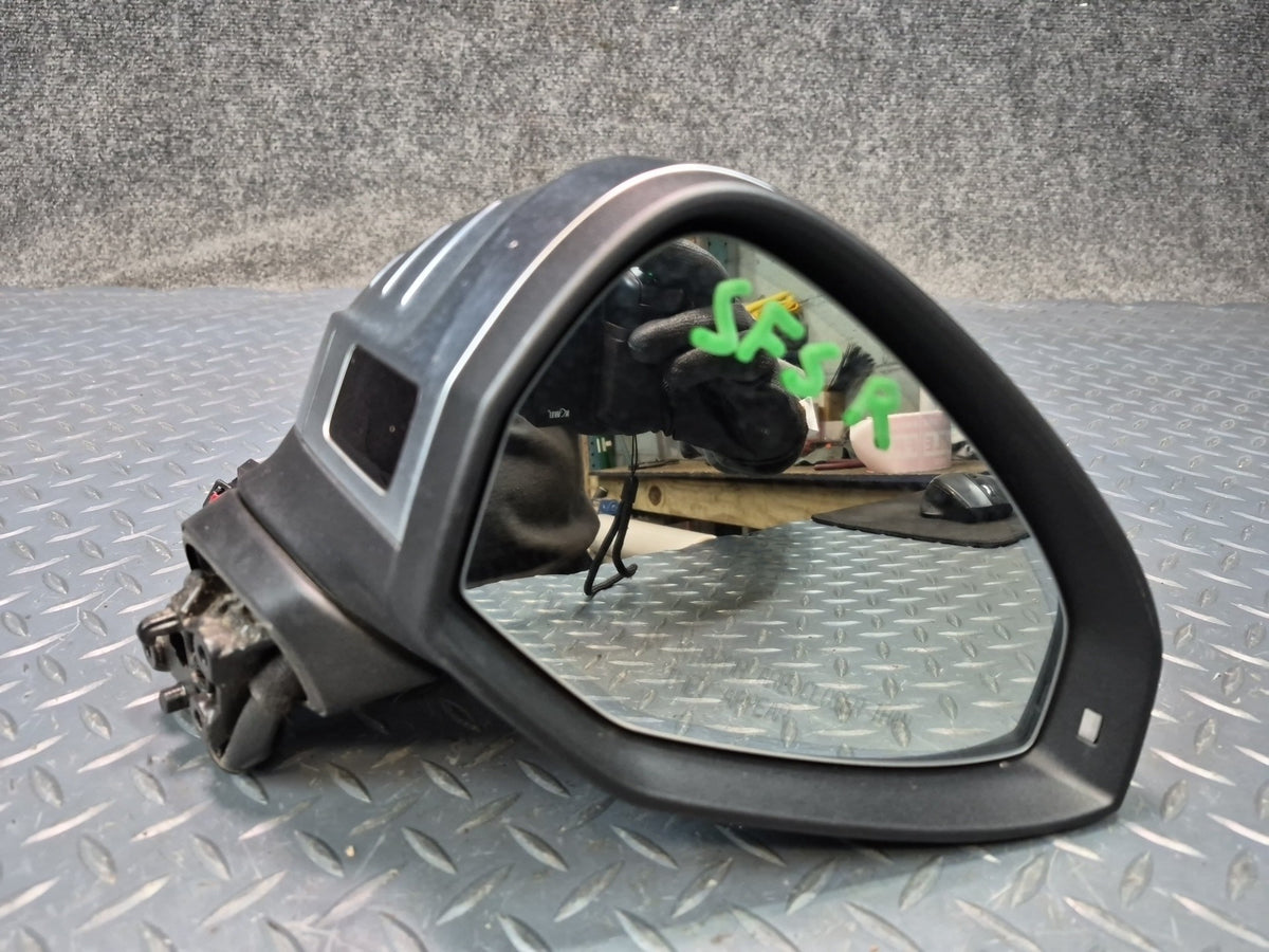 18-25 Audi S5 Sportback Right Exterior Heated Side View Mirror w Blind Spot OEM