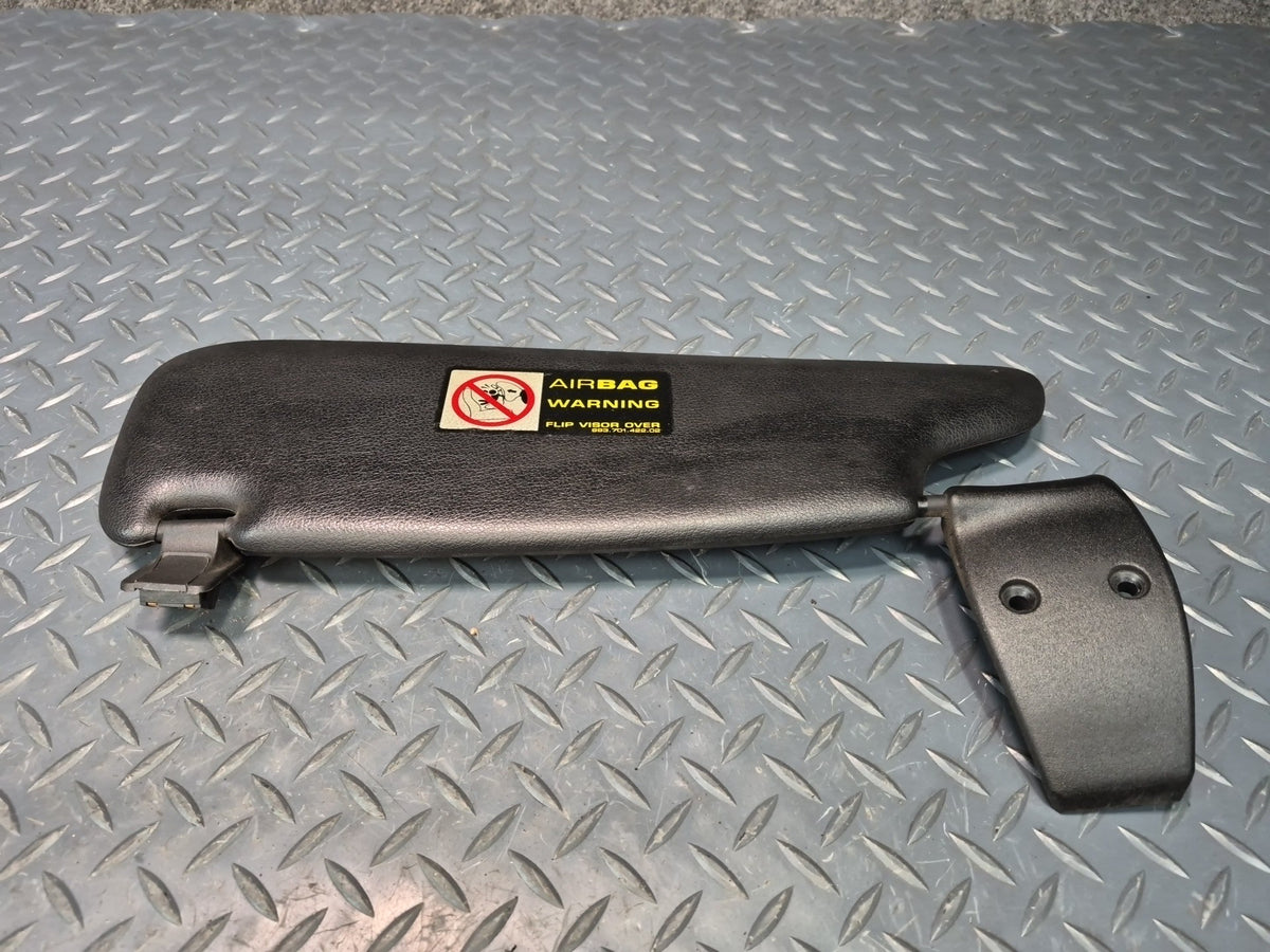 2000-2004 Porsche Boxster 986 Left & Right Side Sun Visor Sun Shade Black Set