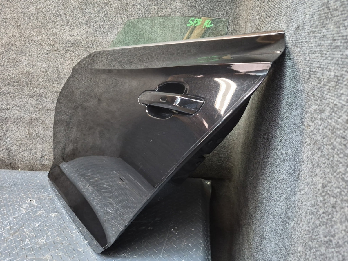 18-25 Audi A5 S5 Sportback Rear Left Door Shell Black w Glass Assembly 49K OEM