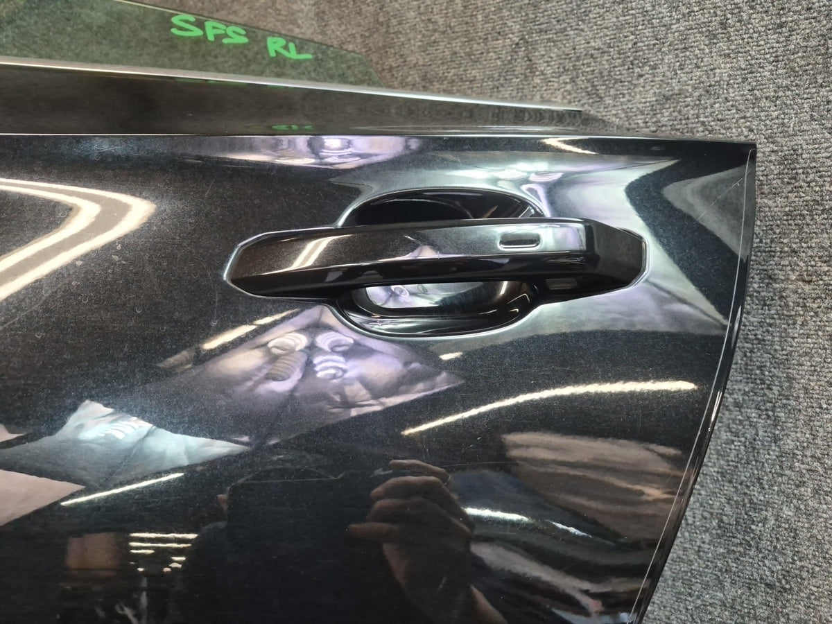 18-25 Audi A5 S5 Sportback Rear Left Door Shell Black w Glass Assembly 49K OEM