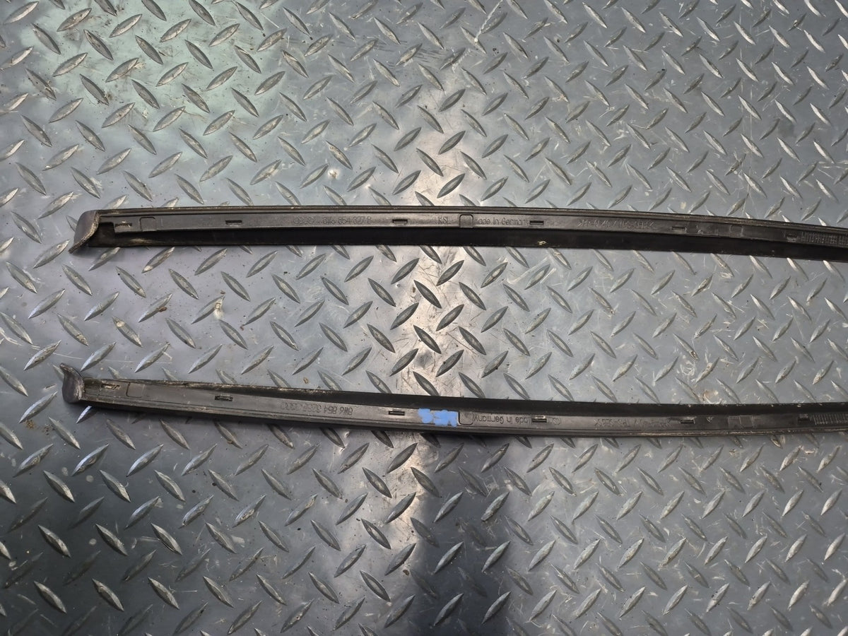 18-25 Audi A5 S5 Front Windshield A Pillar Exterior Trim Drip Molding Set OEM