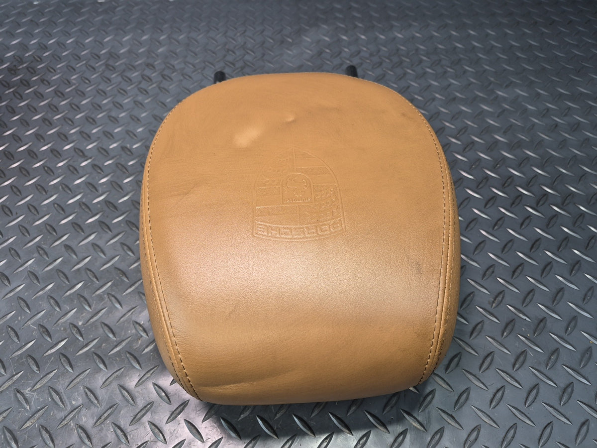 2003-2010 Porsche Cayenne 957 Front Seat Left & Right Leather Headrest Set of 2