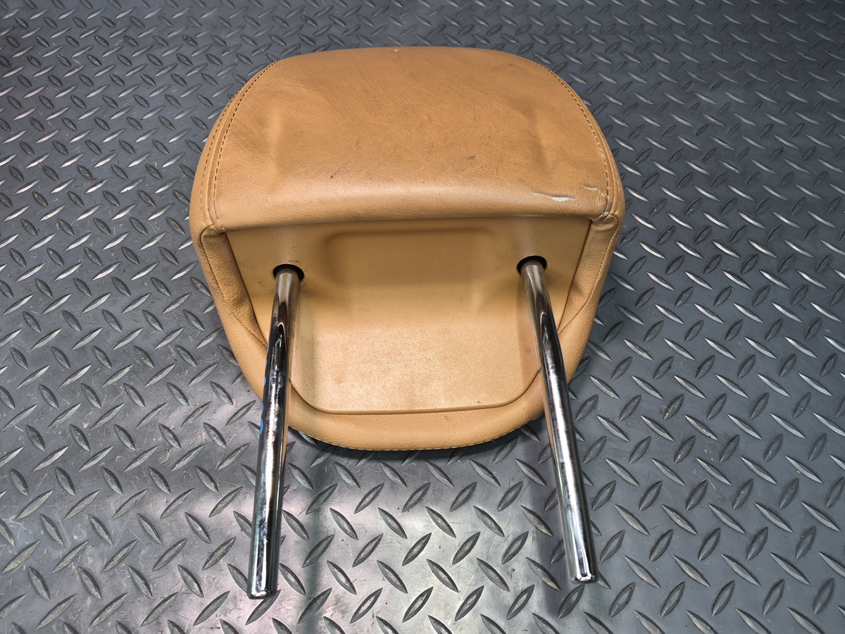 2003-2010 Porsche Cayenne 957 Front Seat Left & Right Leather Headrest Set of 2