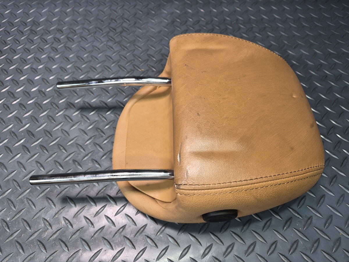 2003-2010 Porsche Cayenne 957 Front Seat Left & Right Leather Headrest Set of 2
