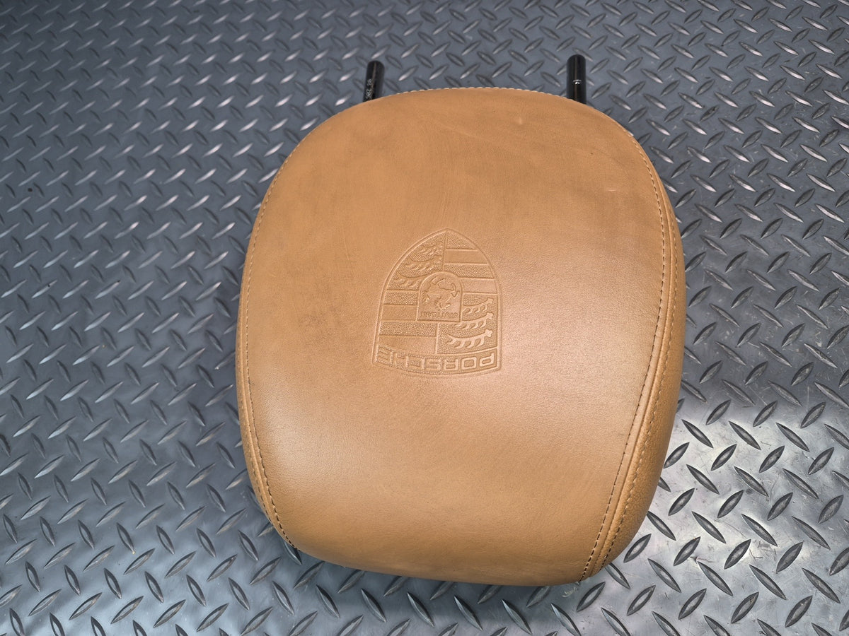 2003-2010 Porsche Cayenne 957 Front Seat Left & Right Leather Headrest Set of 2