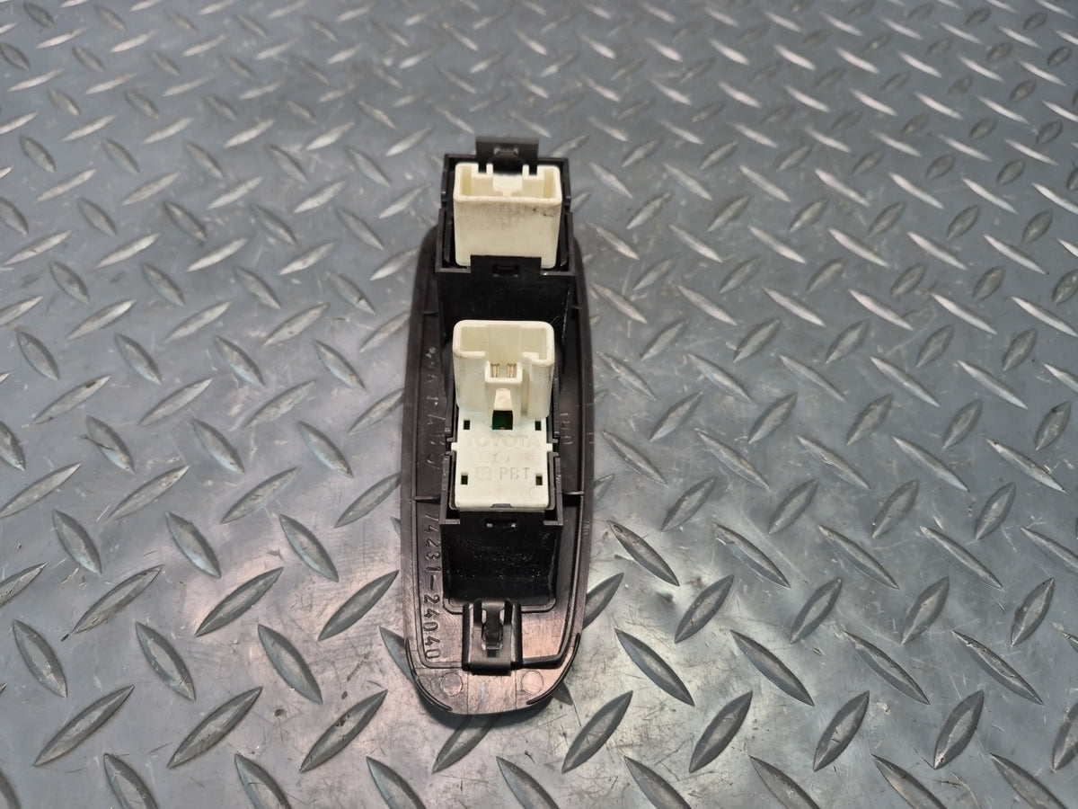 92-00 Lexus UZZ30L SC300 SC400 Front Right Pass Door Window Switch Black OEM