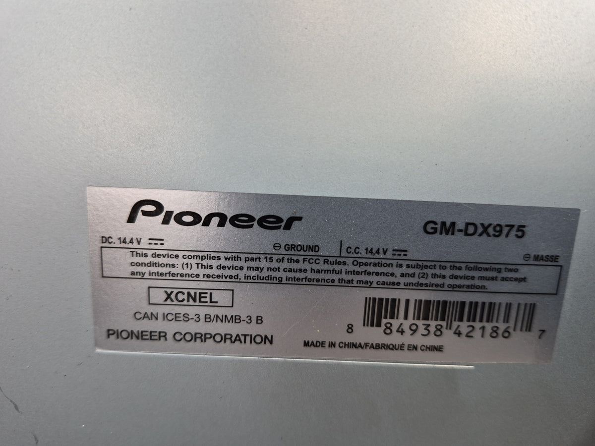 Pioneer GM-DX975 Mono Car Audio Amplifier 2000W RMS