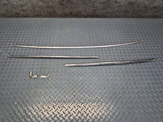 84-86 Toyota Cressida MX73 Front Windshield Chrome Trim Molding Cover Set OEM