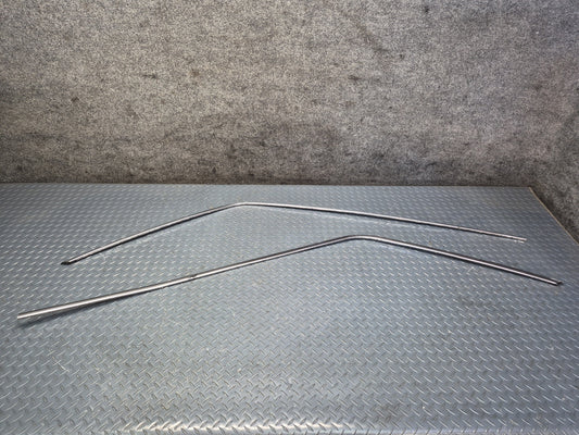 84-88 Toyota Cressida MX73 Sedan Front A Pillar Roof Chrome Trim Molding Set OEM