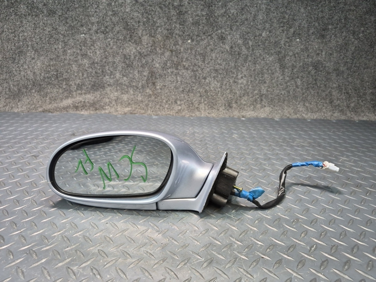 95-98 Lexus UZZ30L SC300 SC400 Left Door Side View Power Mirror Silver Damaged