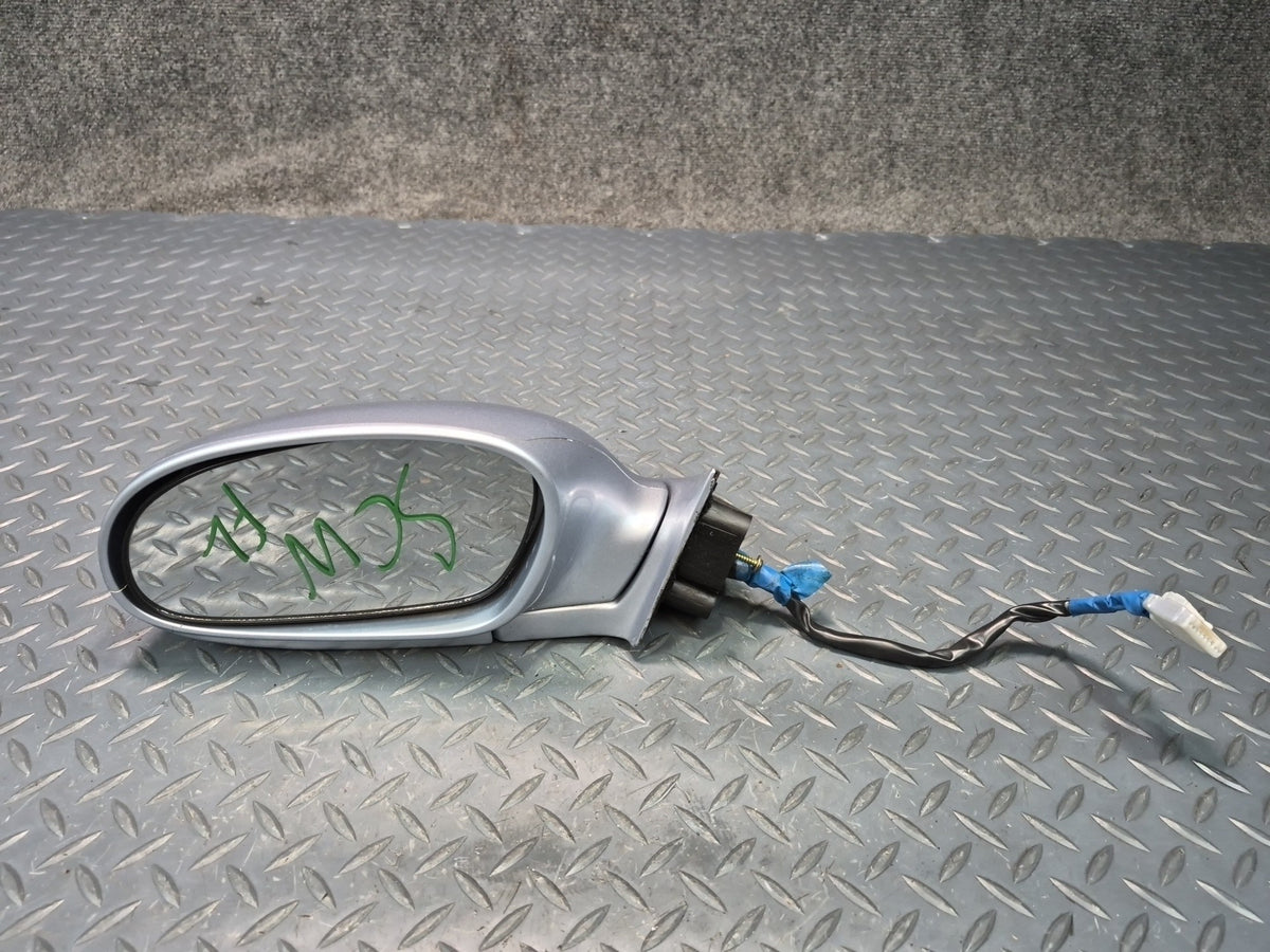 95-98 Lexus UZZ30L SC300 SC400 Left Door Side View Power Mirror Silver Damaged