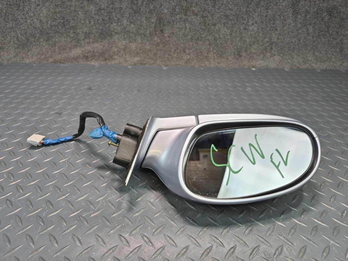 95-98 Lexus UZZ30L SC300 SC400 Left Door Side View Power Mirror Silver Damaged