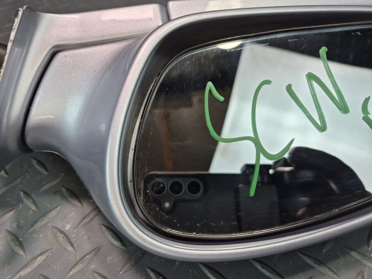 95-98 Lexus UZZ30L SC300 SC400 Left Door Side View Power Mirror Silver Damaged