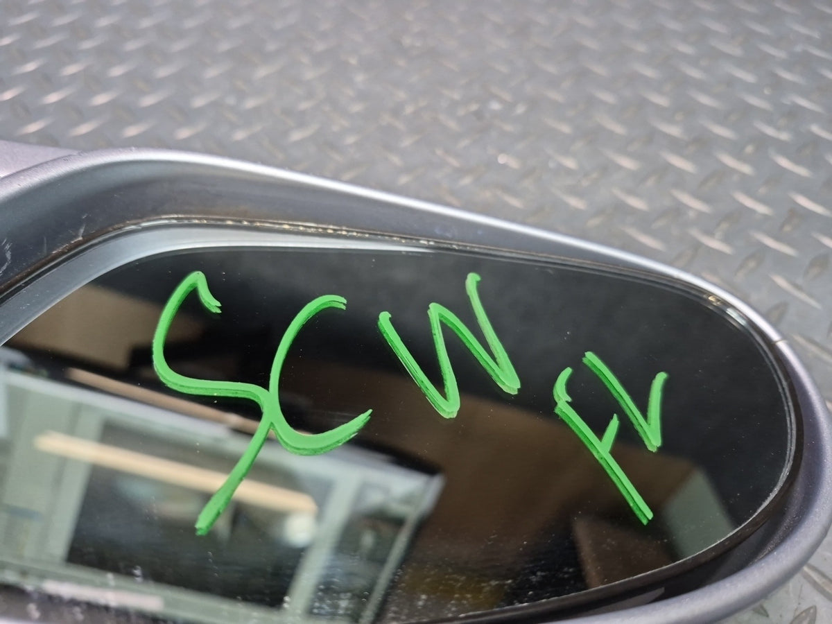 95-98 Lexus UZZ30L SC300 SC400 Left Door Side View Power Mirror Silver Damaged
